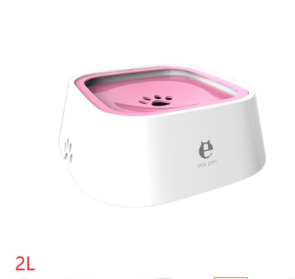 White water bowl with a pink inner plate, shown with a small burned-in size label in the corner of the frame