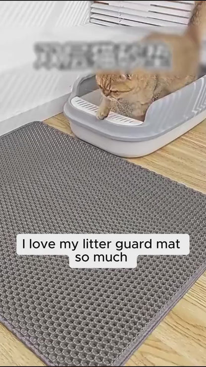 Double-Layer Honeycomb Cat Litter Trapping Mat